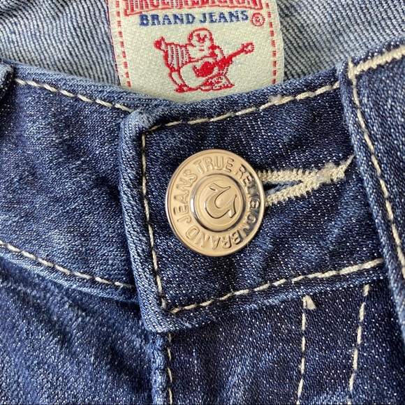 True Religion Rainbow Stitched Straight Jeans - Picture 6 of 13